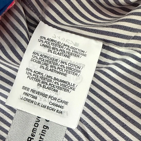 J.Crew Tweed Peplum Lady Jacket Blazer Size 10 - Picture 4 of 6